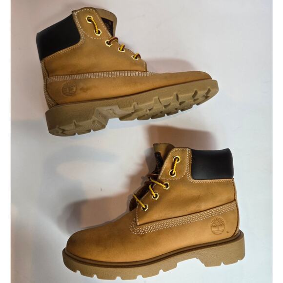 Little Kid's Sz 13 Timberland 6 In. Premium Boot Wheat | 10760 - Picture 2 of 7